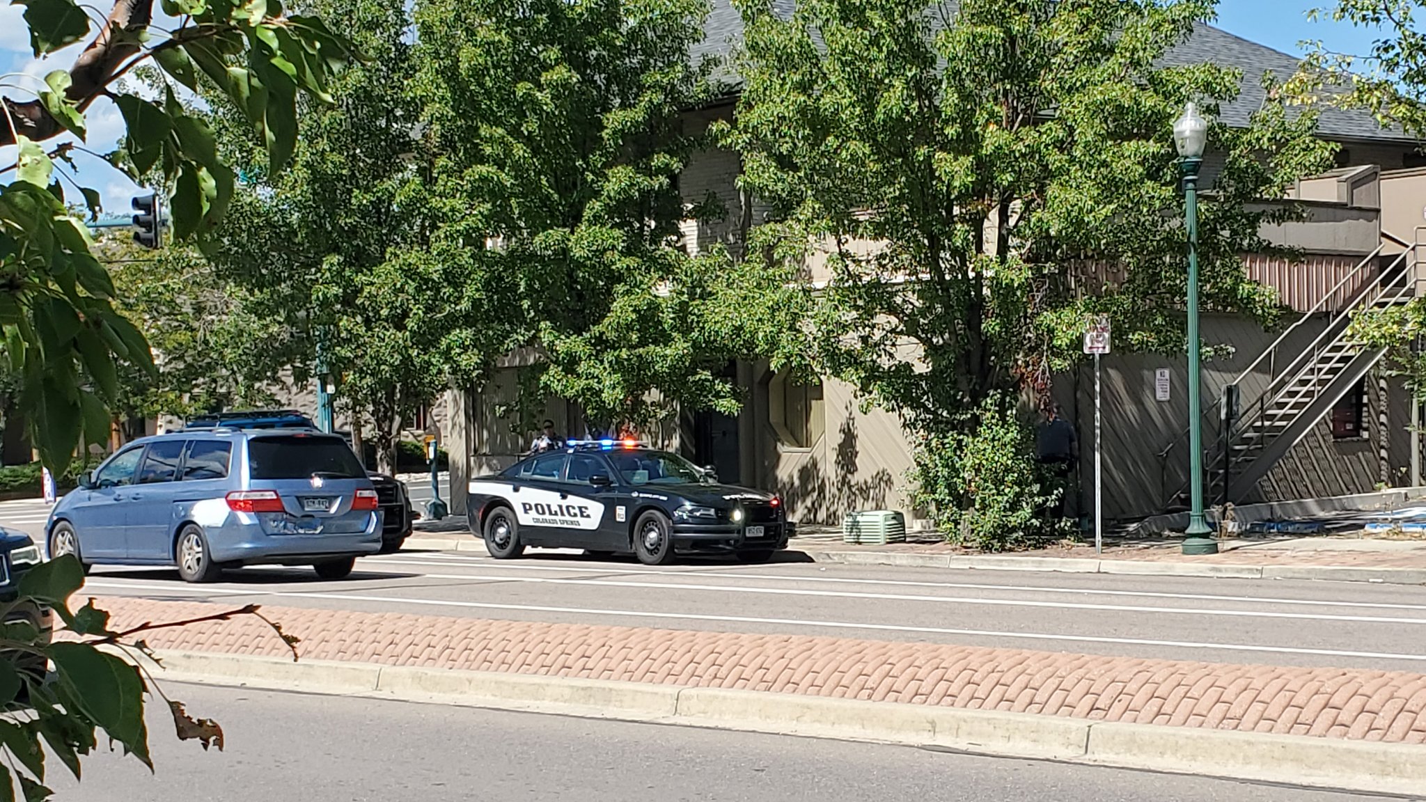 Police on the scene