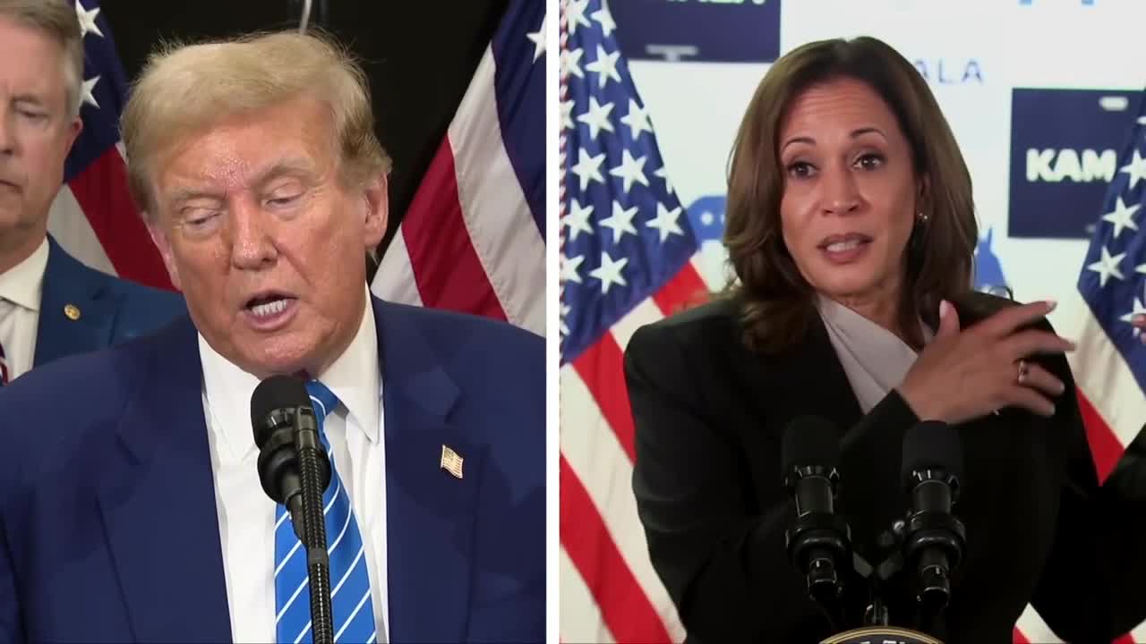 Harris and Trump 