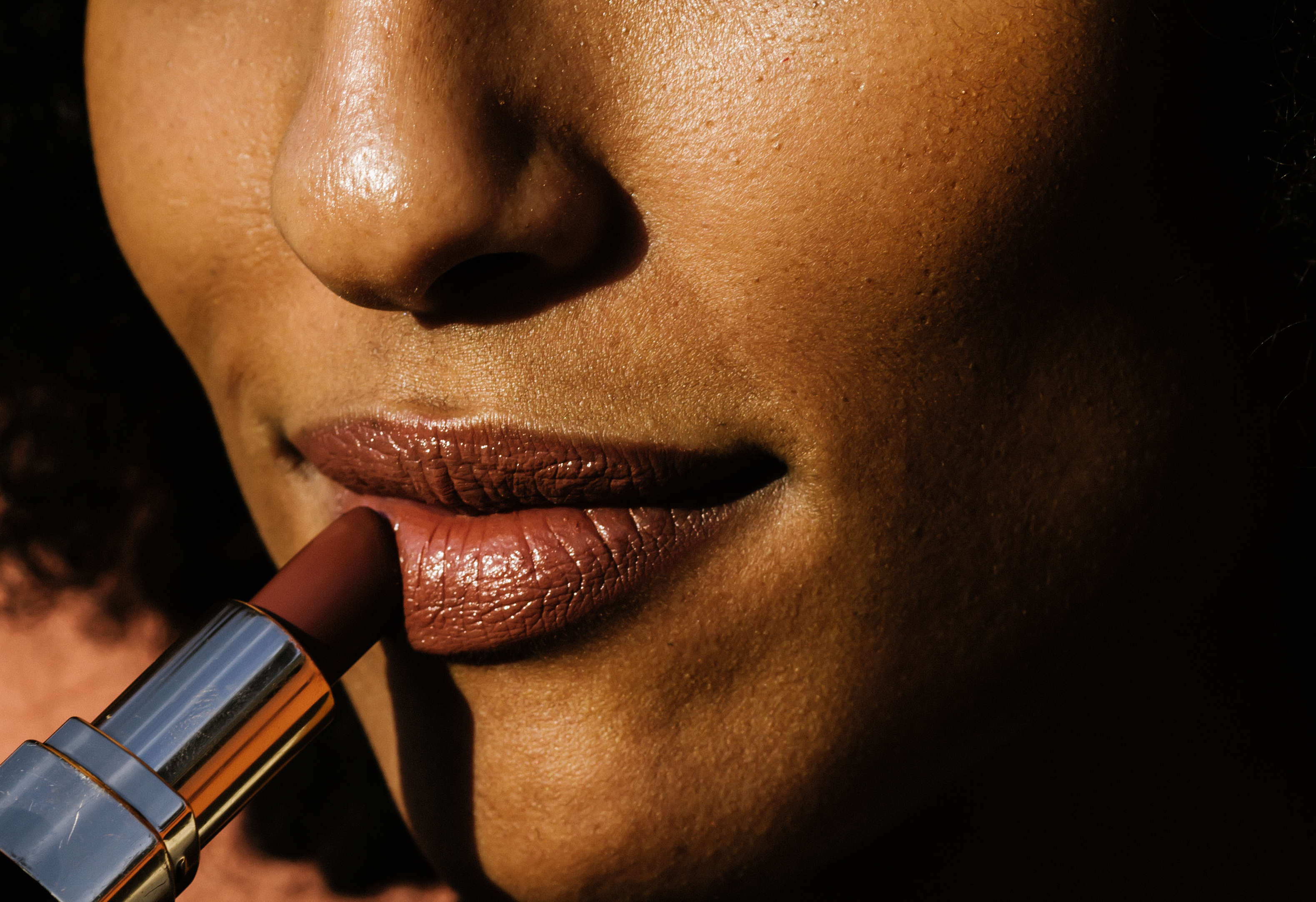 lipstick make-up cosmetics beauty woman Black face 