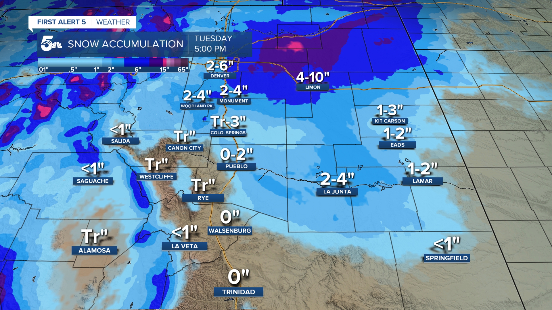 Snow Forecast Southern Colorado