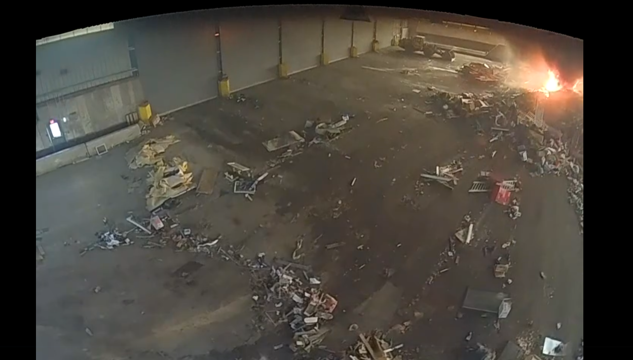 Kent County Recycling & Waste fire at North Kent Transfer Station
