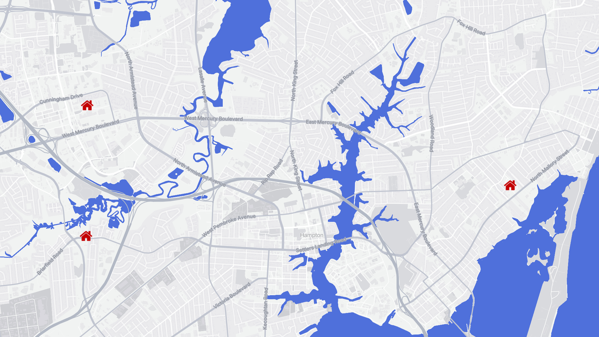 Hampton housing development proposals map