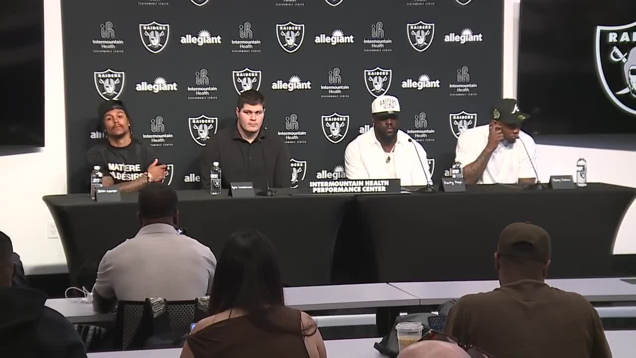 Raiders hold signings presser after week of Crosby trade turmoil