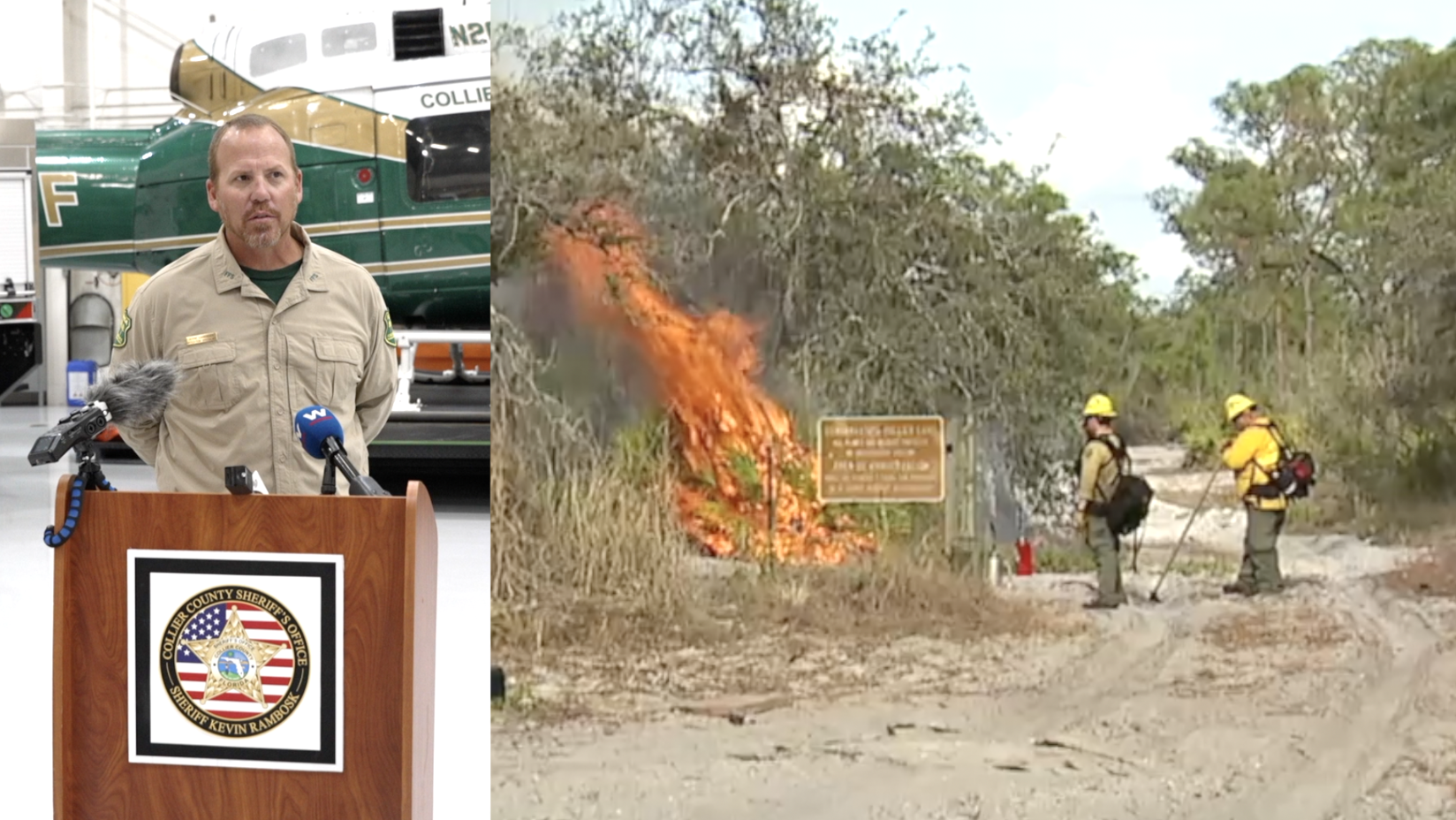 Collier county brush fires