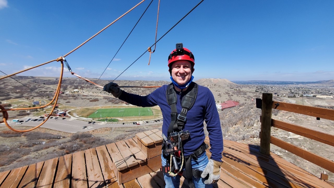 Alan Ziplining - Castle Rock
