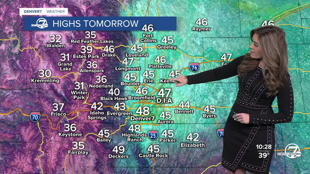 Front Range Highs for Saturday, November 30