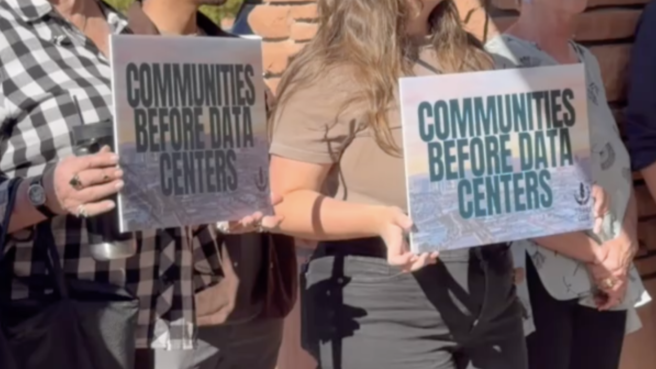 Clark County data center protest