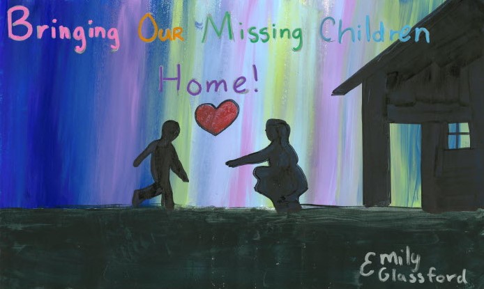 Emily Glassford's art for the National Missing Children's Day Poster Contest.