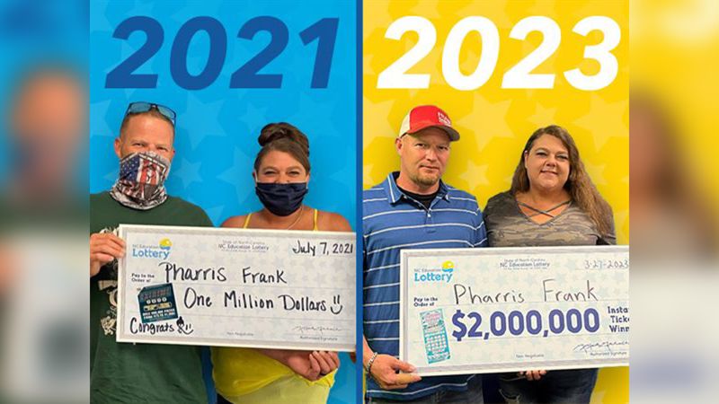North Carolina man Pharris Frank won the lottery twice.