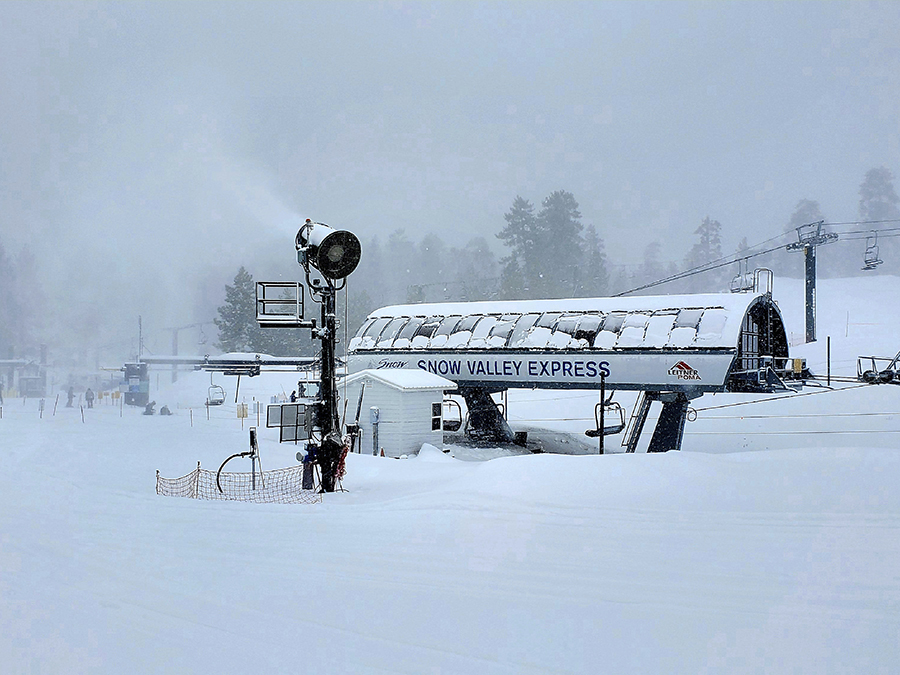 CA California Storms snow valley