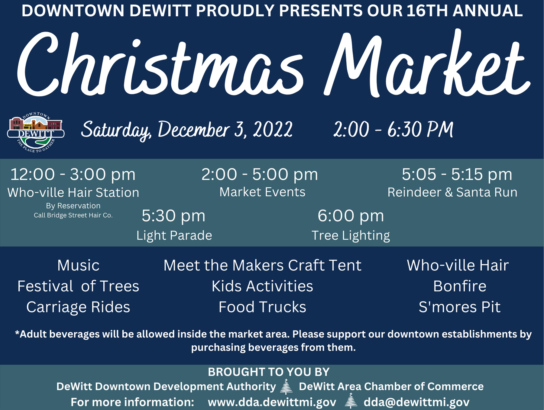 DeWitt Area Chamber of Commerce's 16th annual Christmas Market