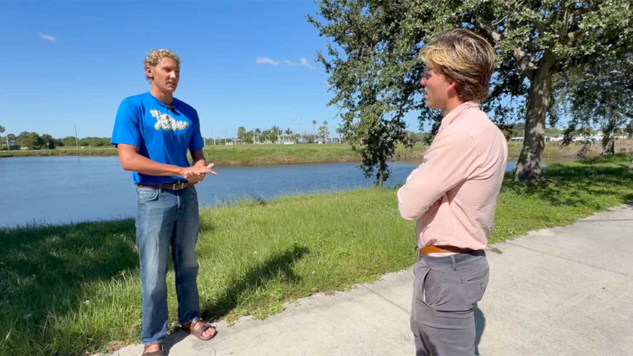 WPTV listened to sophomore swimmer Kalla Hall, who came to the college from Australia, joining the decorated and prestigious swimming and diving team under head coach Sion Brinn.