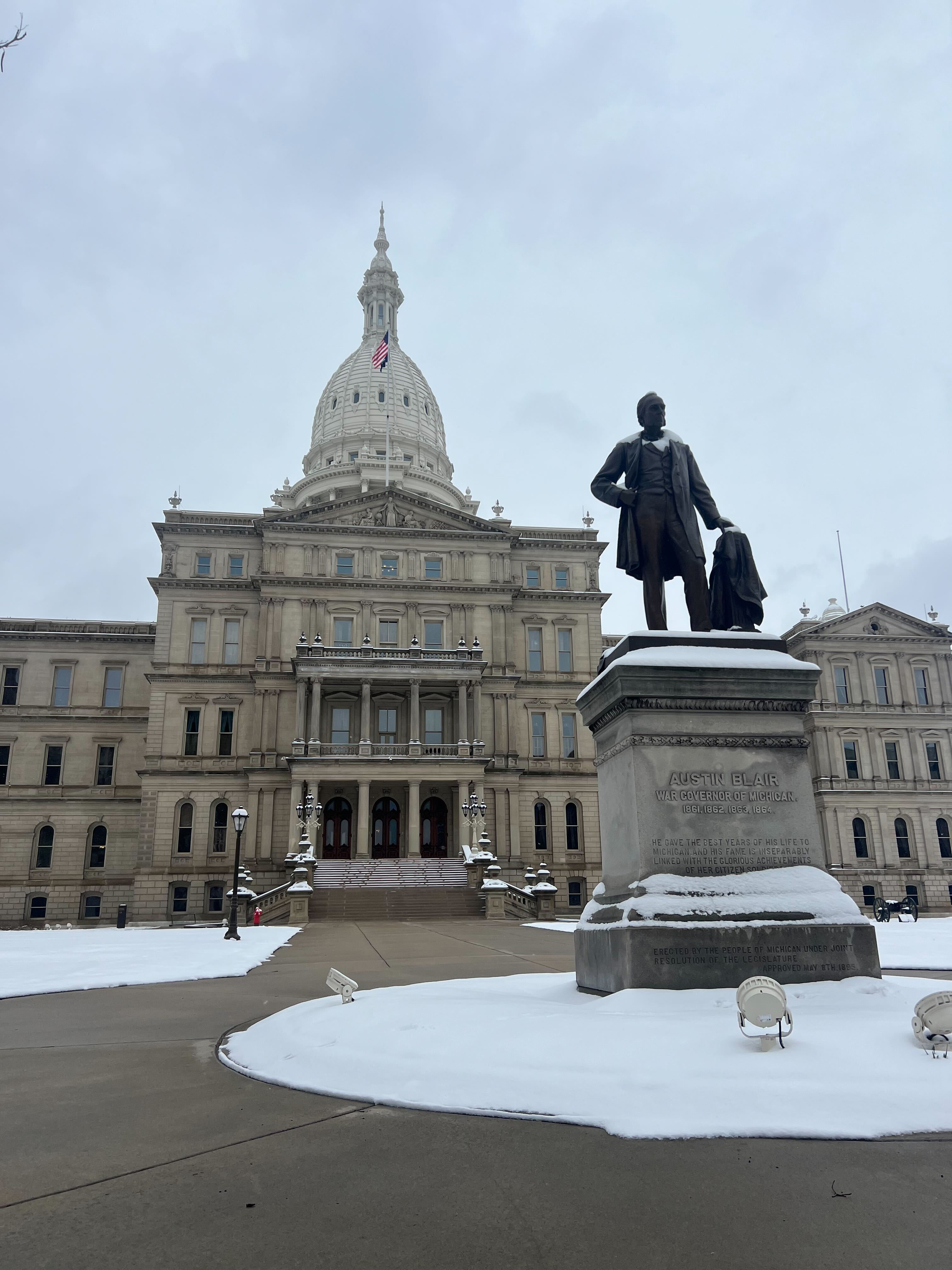 Snow at State Capitol