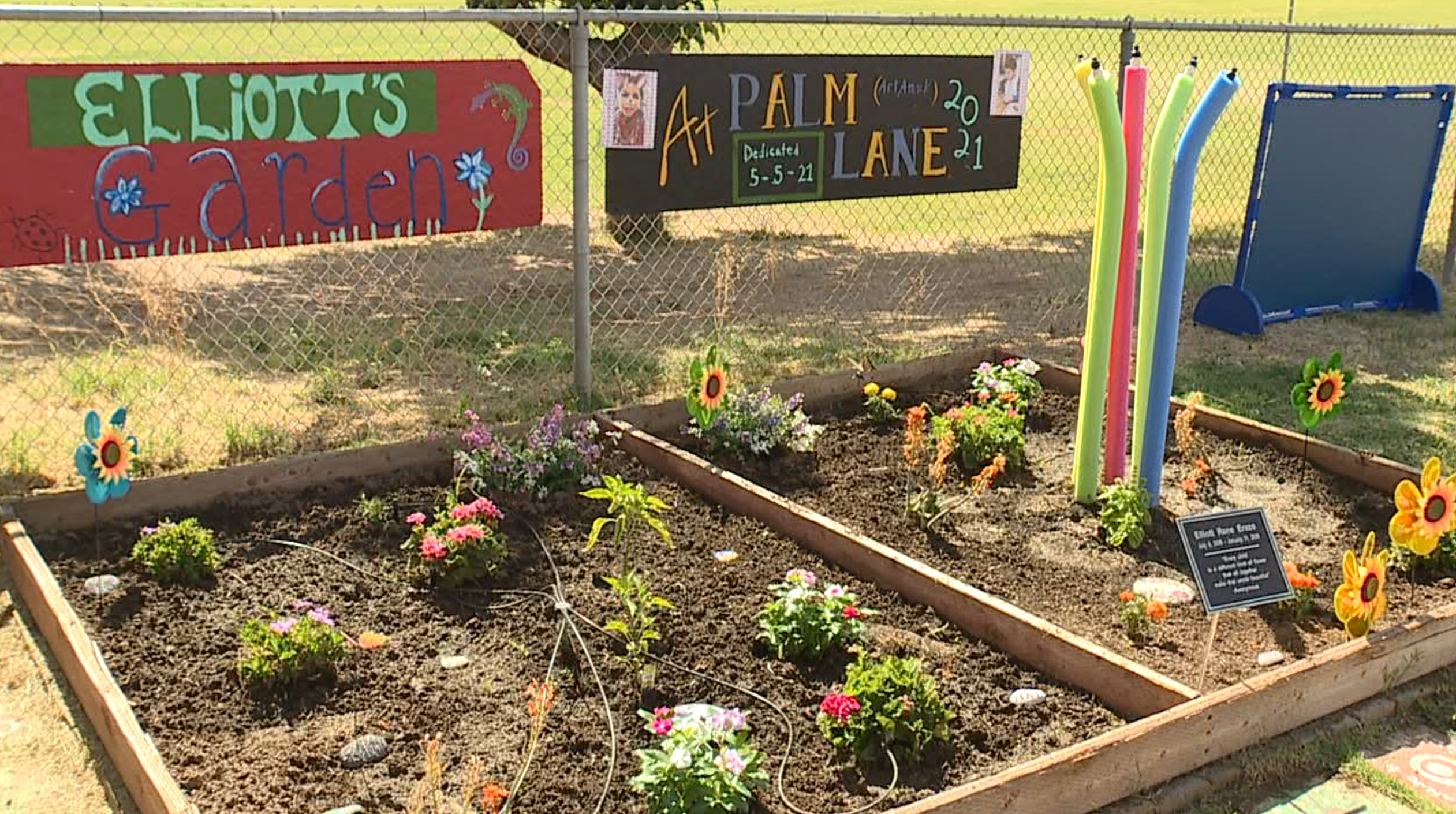 Valley school honors student, Elliott Erazo, who passed away with a garden