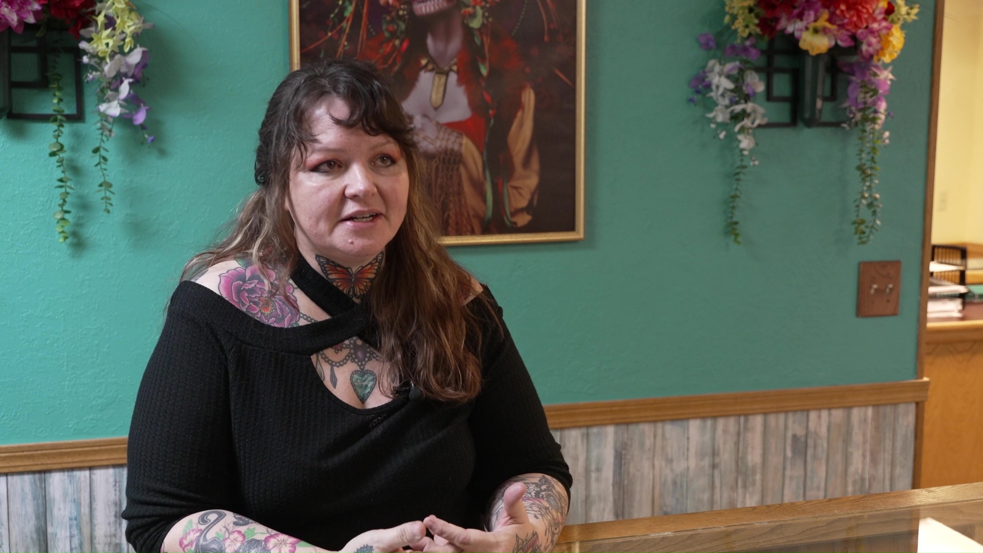 Lela Bechard, owner and artist of Inkdiva White Tiger Tattoos