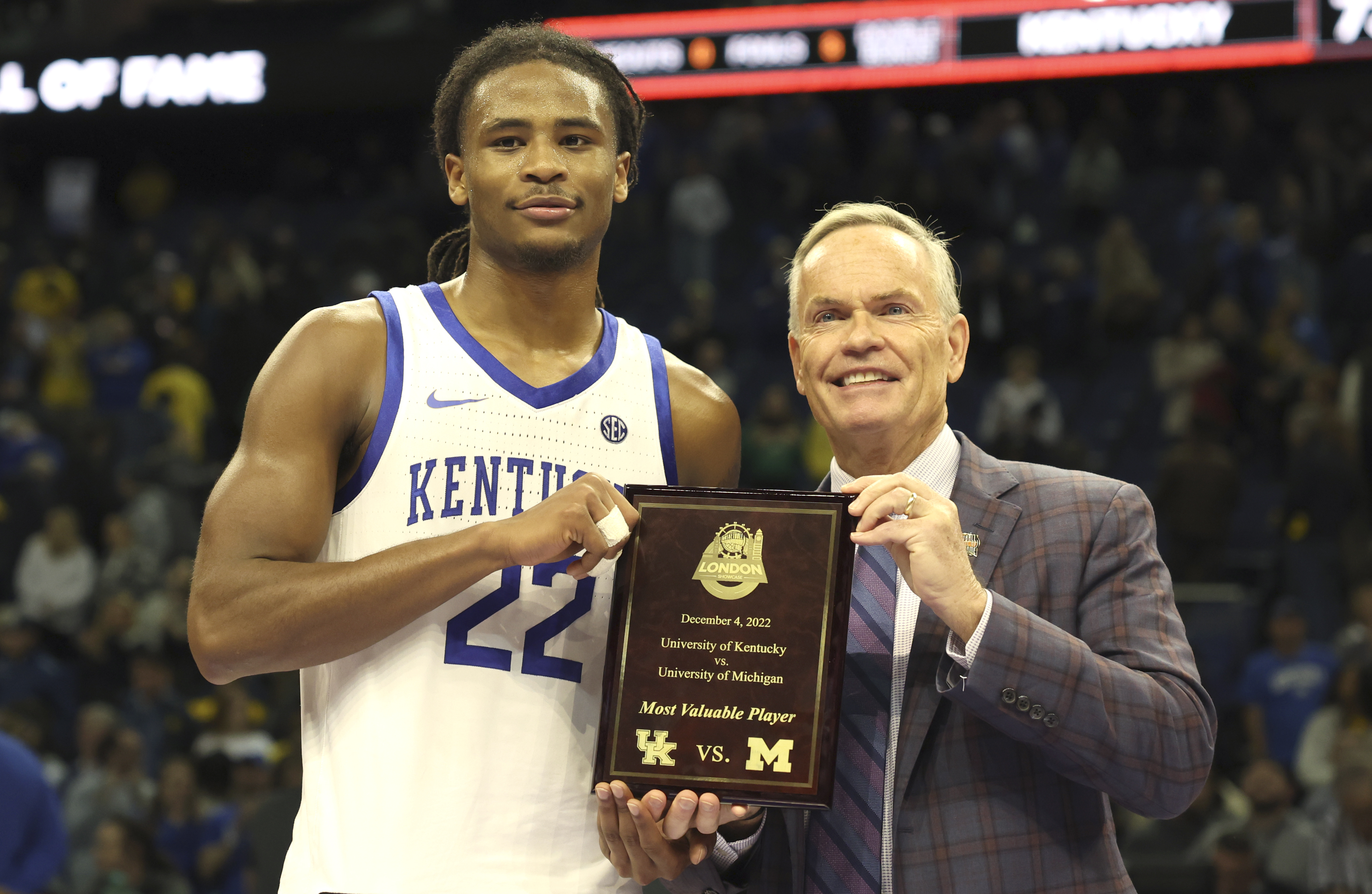 Britain Basketball Michigan Kentucky