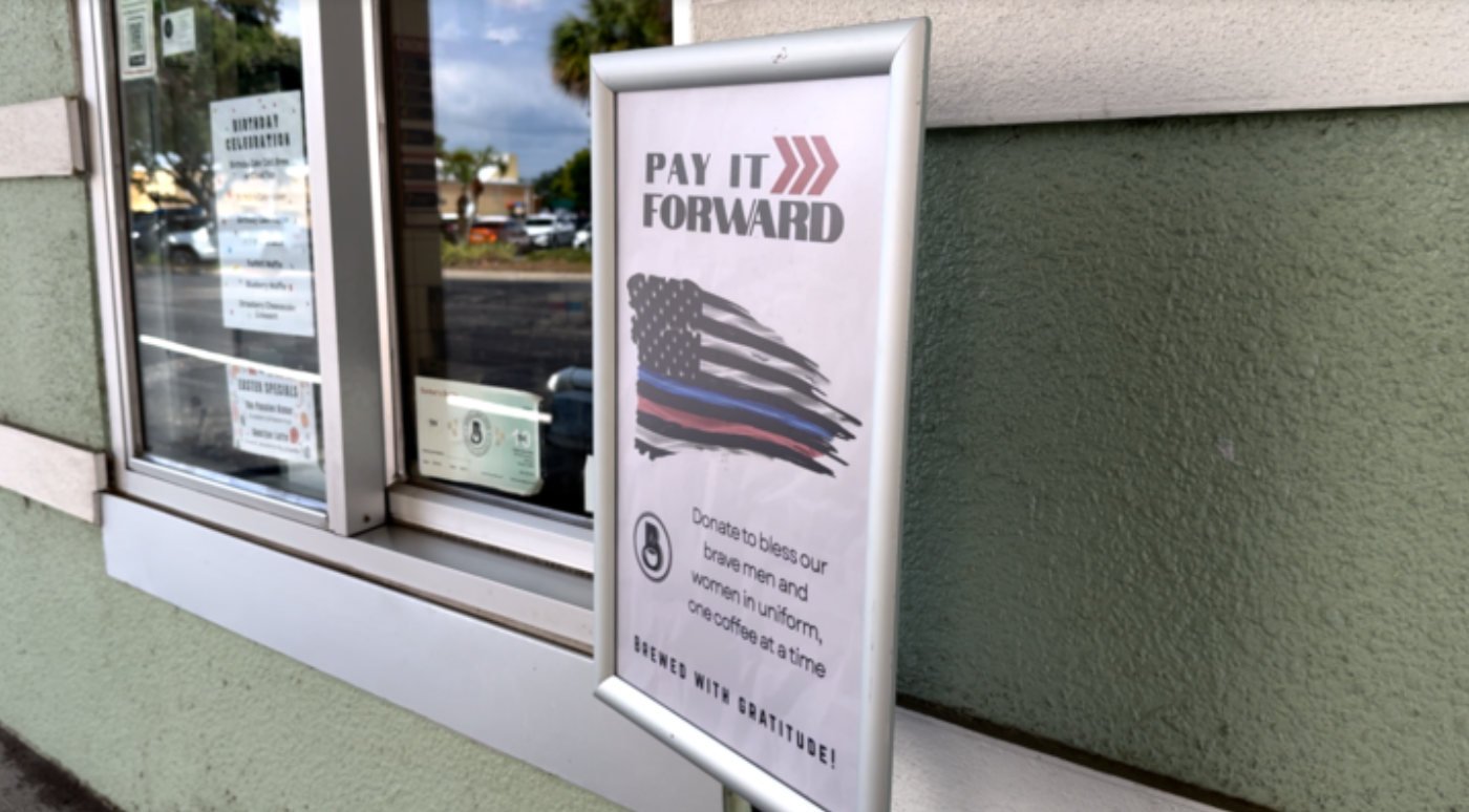 Bartow coffee shop launches pay it forward campaign for first responders after recent officer shooting