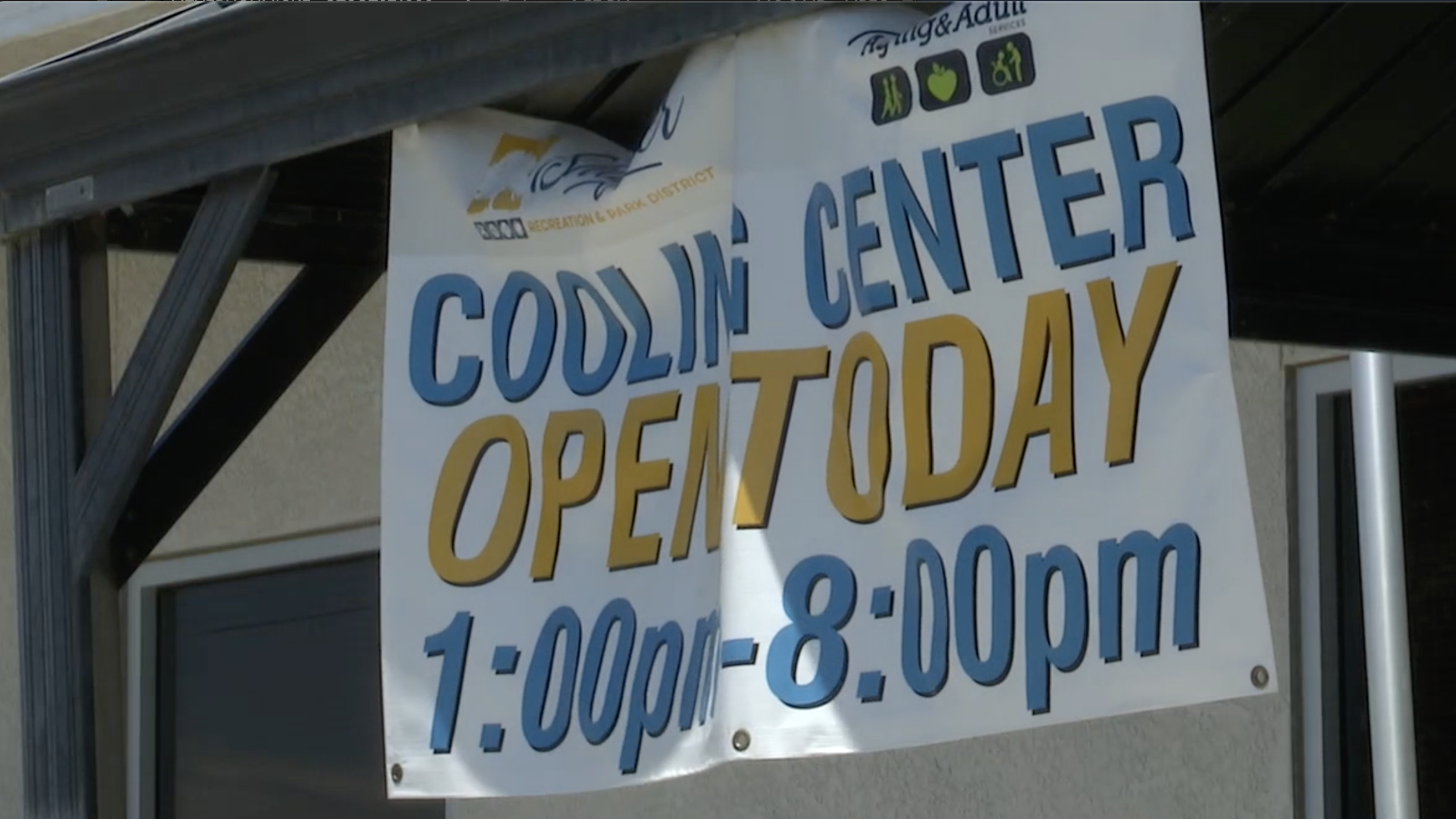 cooling center sign