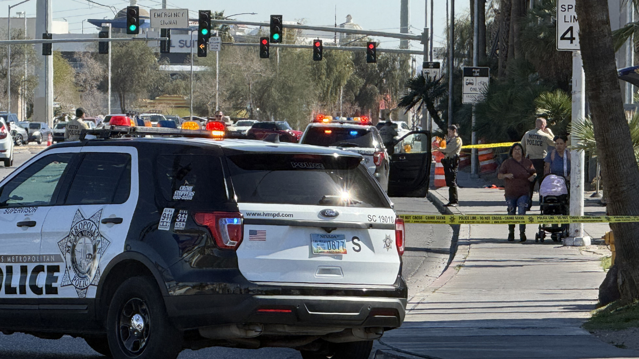 Pedestrian suffers life-threatening injuries after crash at Paradise and Flamingo, says LVMPD