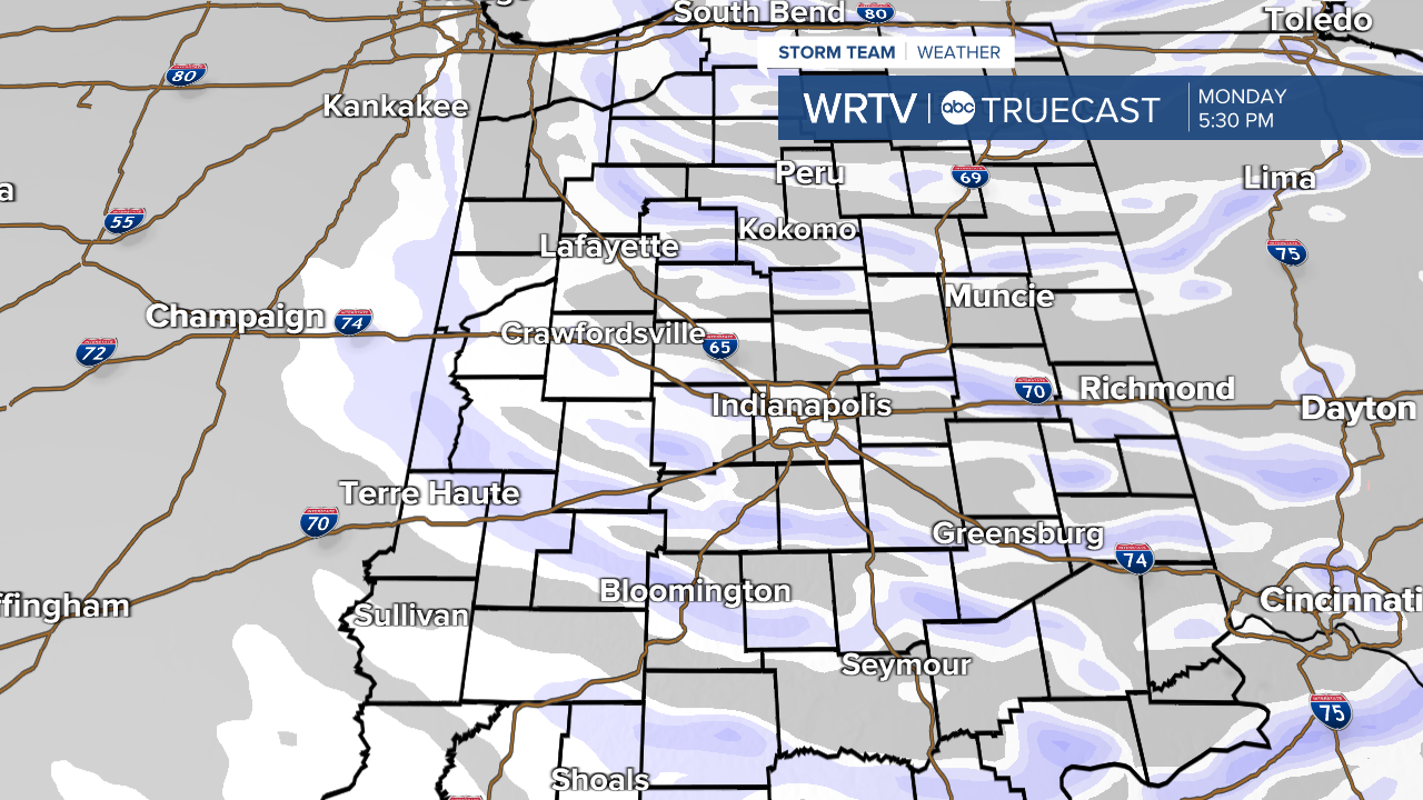 Afternoon snow showers