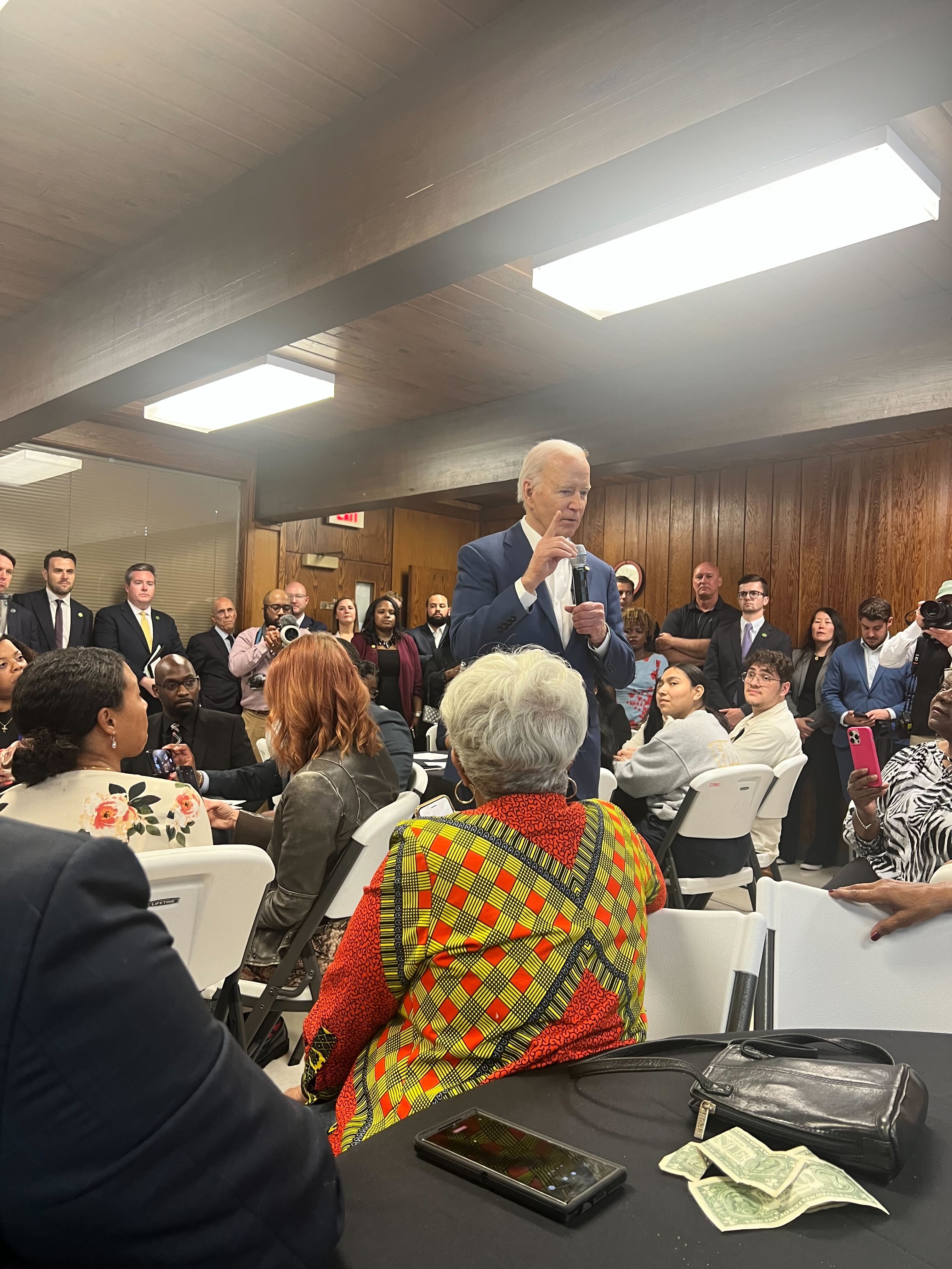 Biden meets with Black voters in Racine.