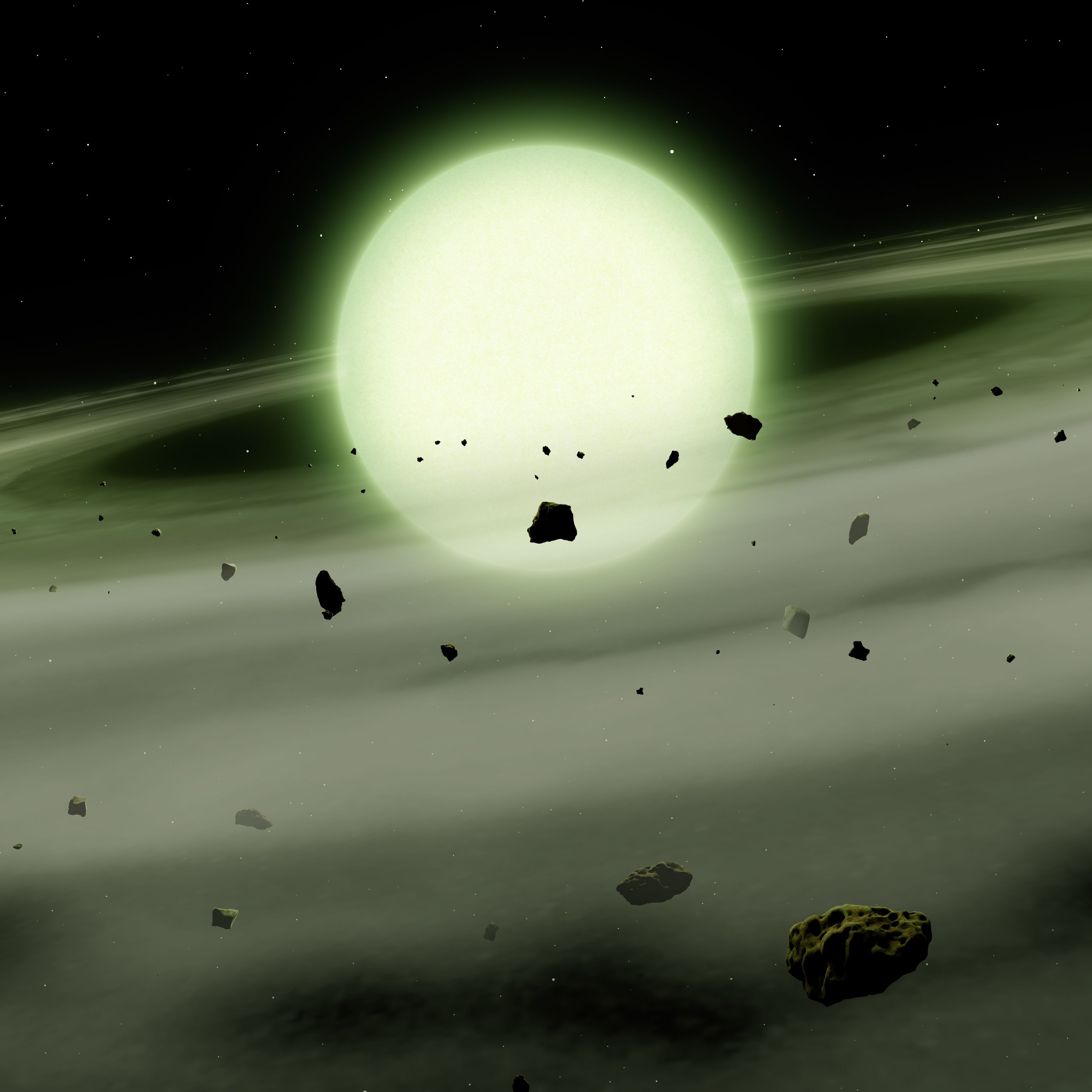 A representation of the green star.