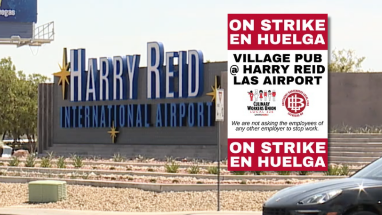 Culinary Union schedules 24-hour strike at Harry Reid International Airport
