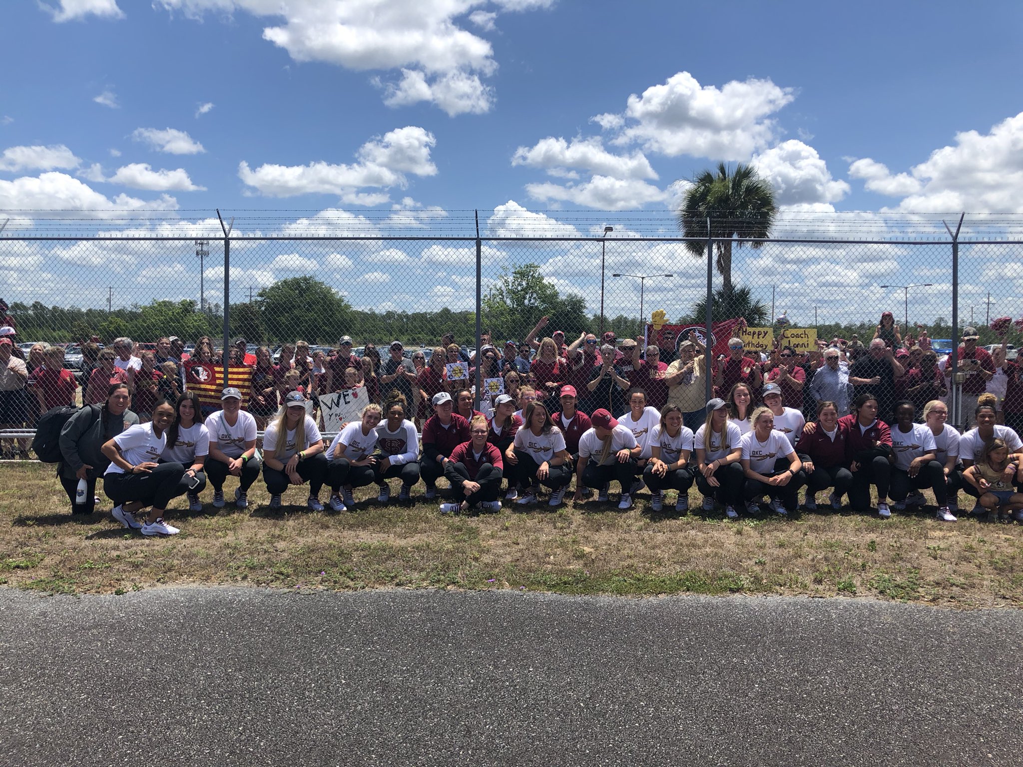 FSU softball team arrives home after championship series