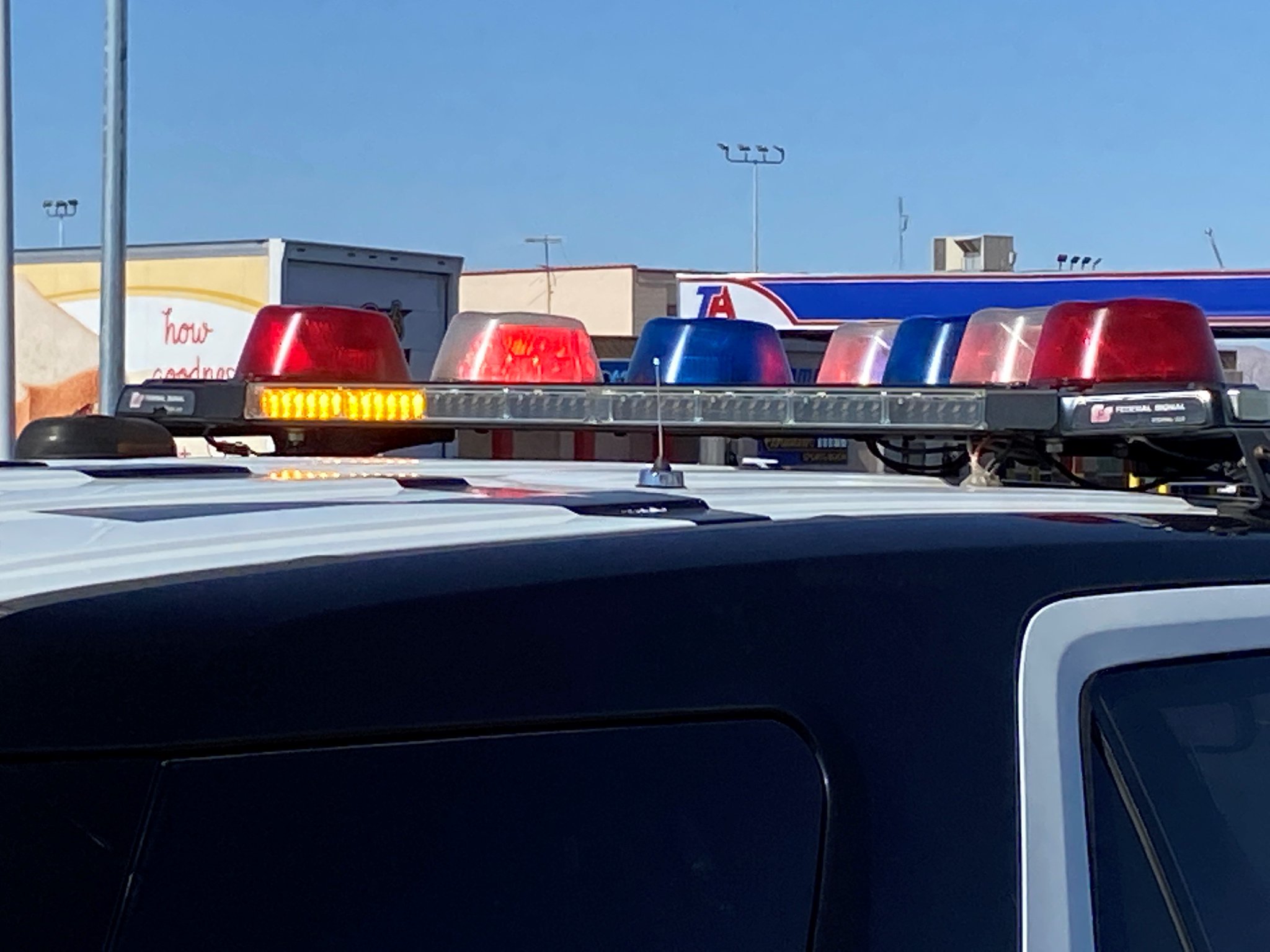 Crime Scene Police Lights Las Vegas Metropolitan Police Department