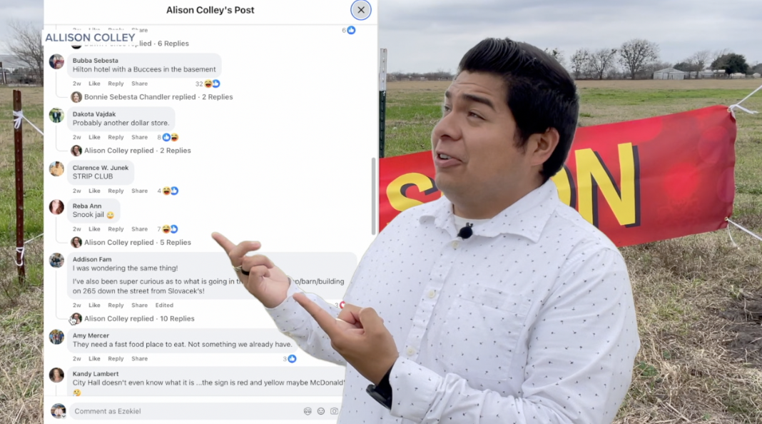 Mystery 'Coming Soon' sign in Snook sparks town-wide guessing game