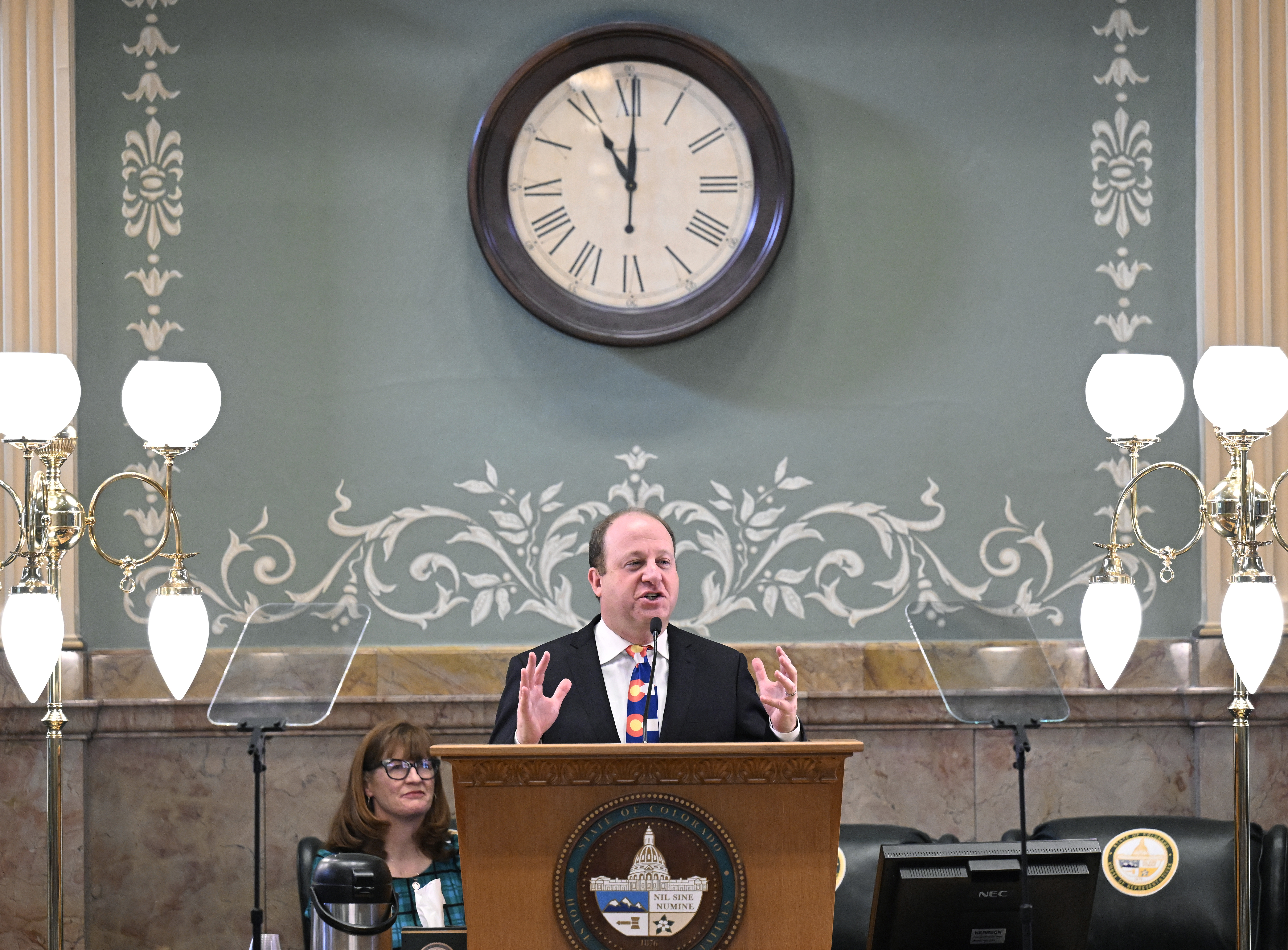 Governor Jared Polis delivers the 2023 state of the state address_RJ Sangosti/The Denver Post