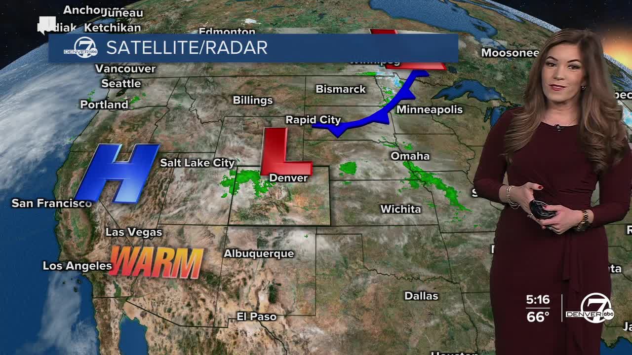 Scattered Mountain Showers Tonight; Warm Up Tuesday