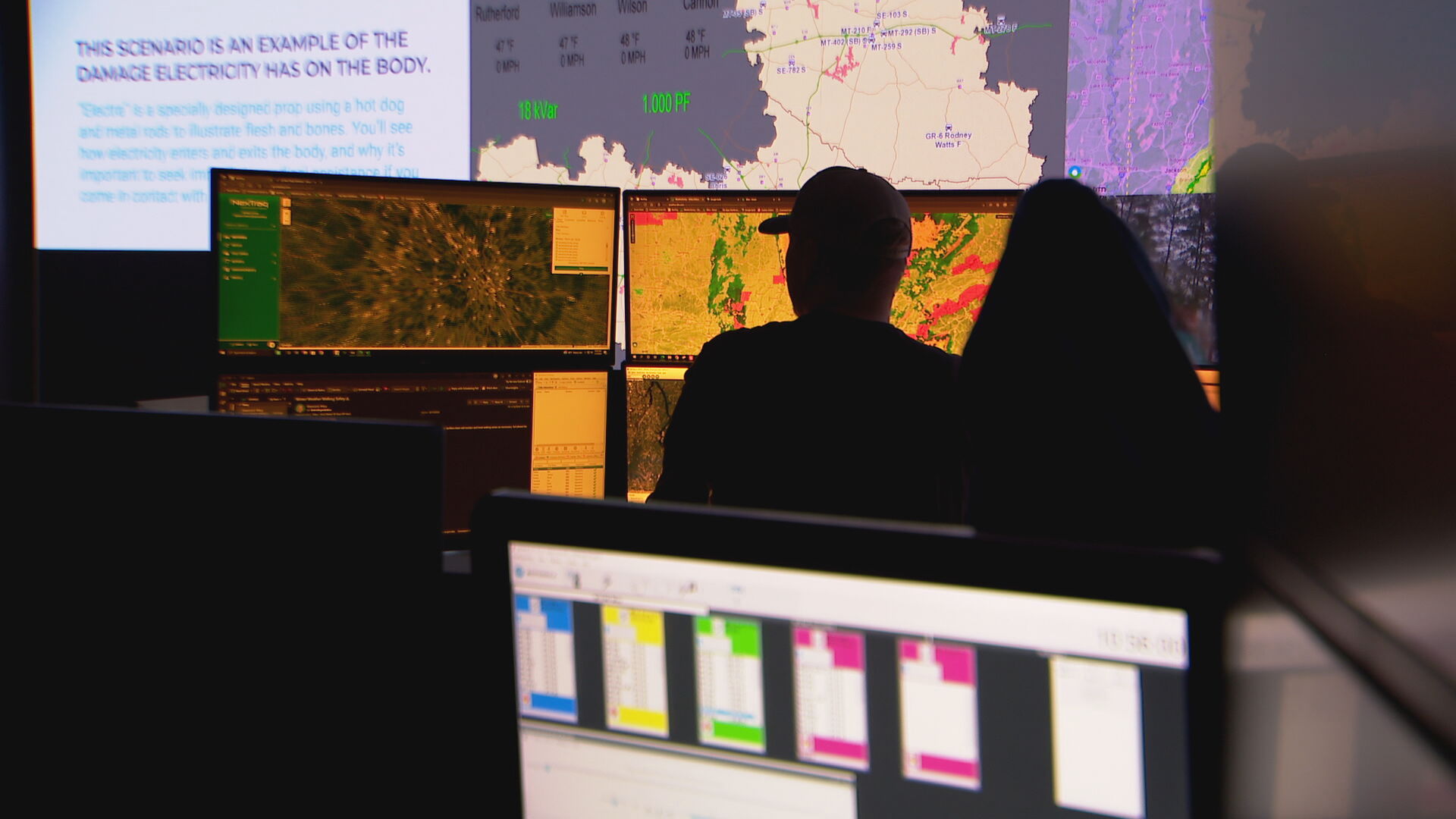 MTE'S system control room 