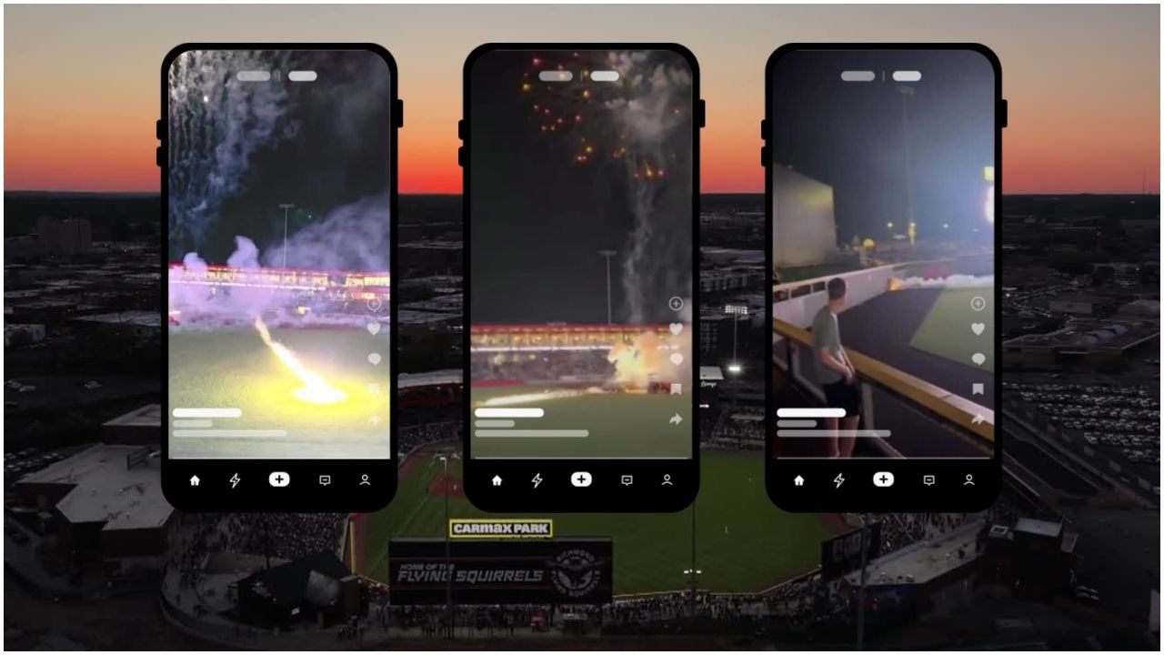 Flying Squirrels make changes after fireworks malfunction at CarMax Park: 'It was just wild'