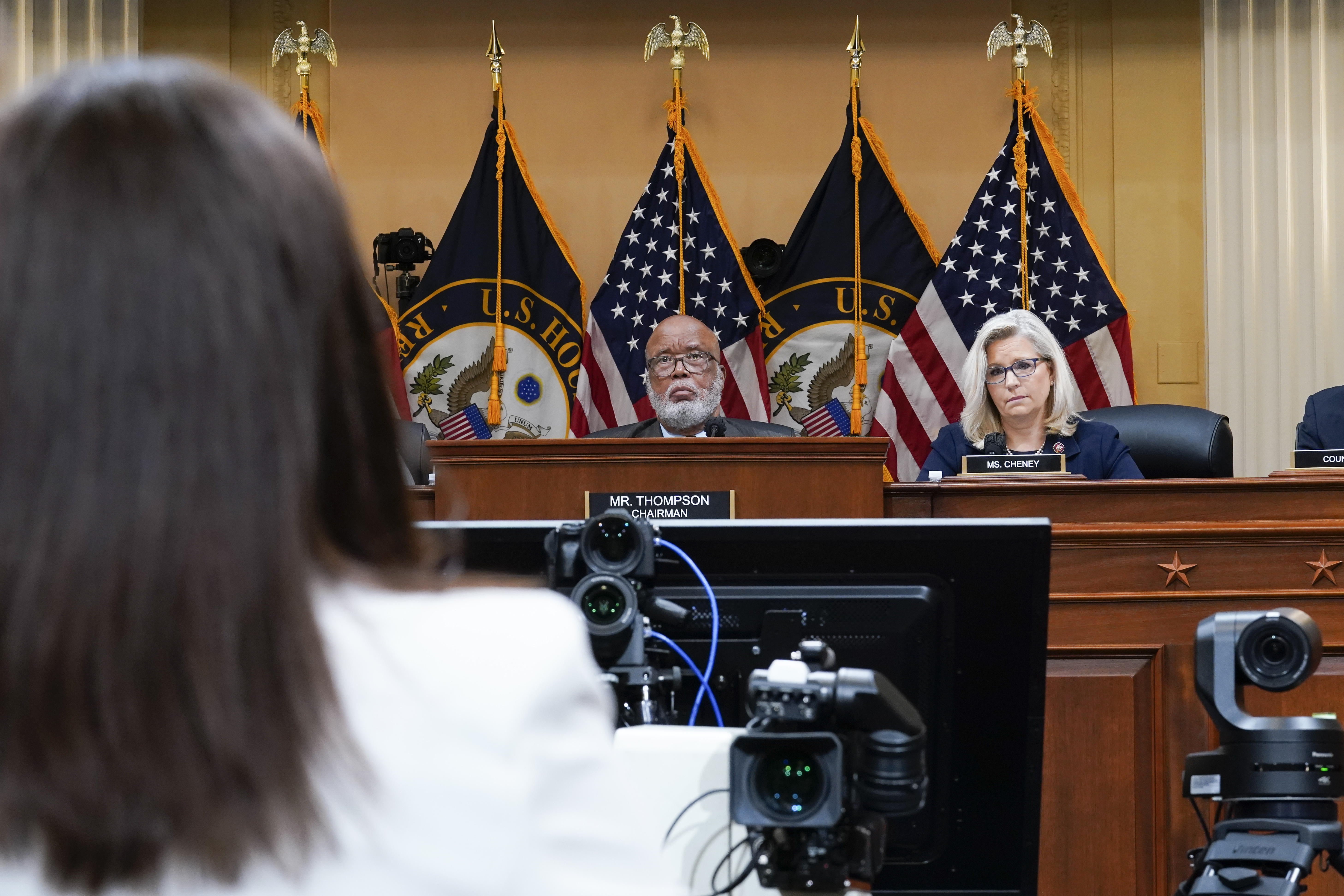 Cassidy Hutchinson, Bennie Thompson, Liz Cheney