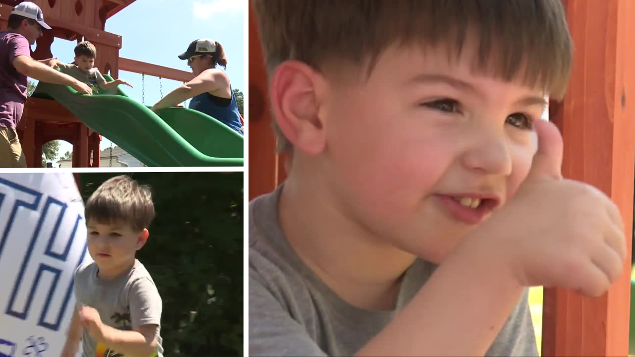 Playset Built for boy with leukemia