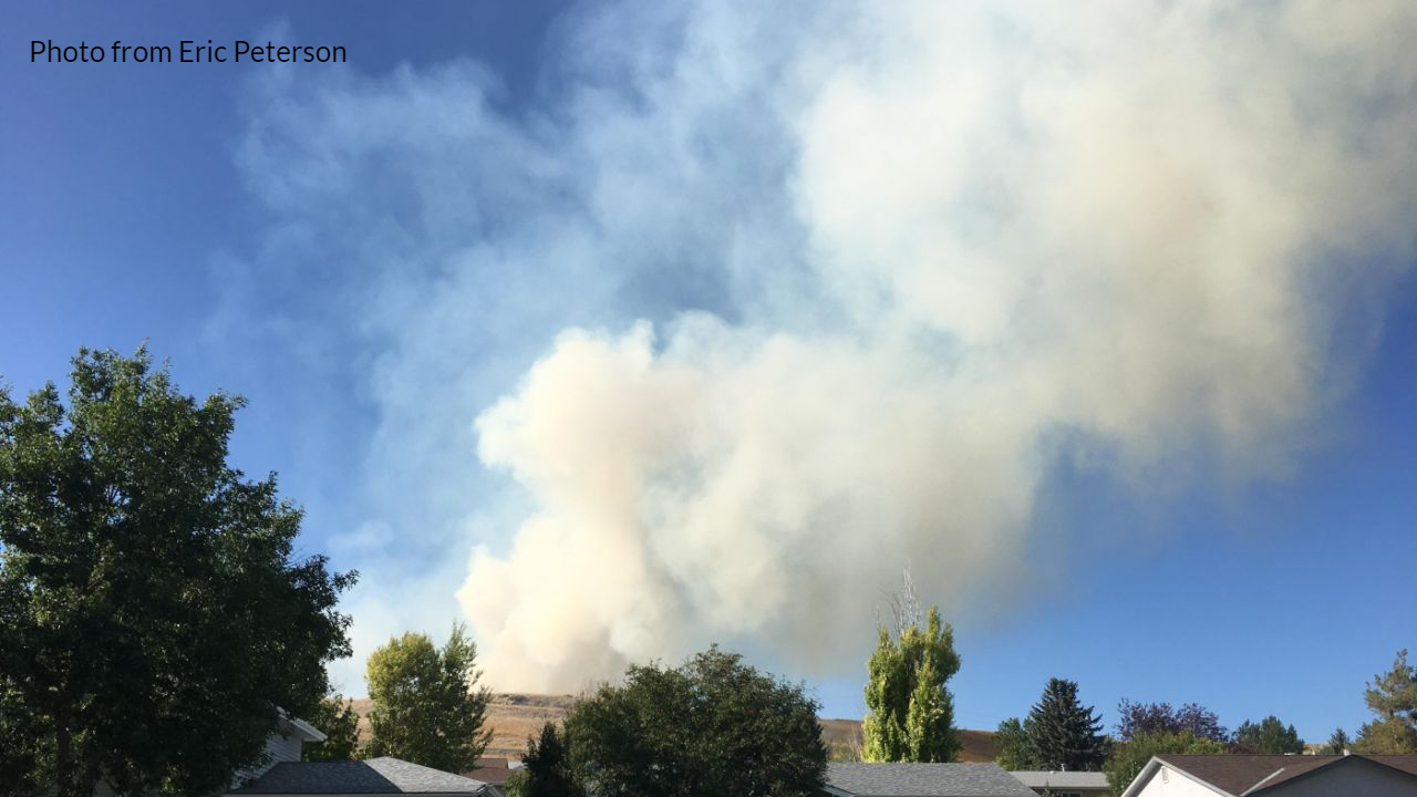 Fire near Hill 57 in Great Falls