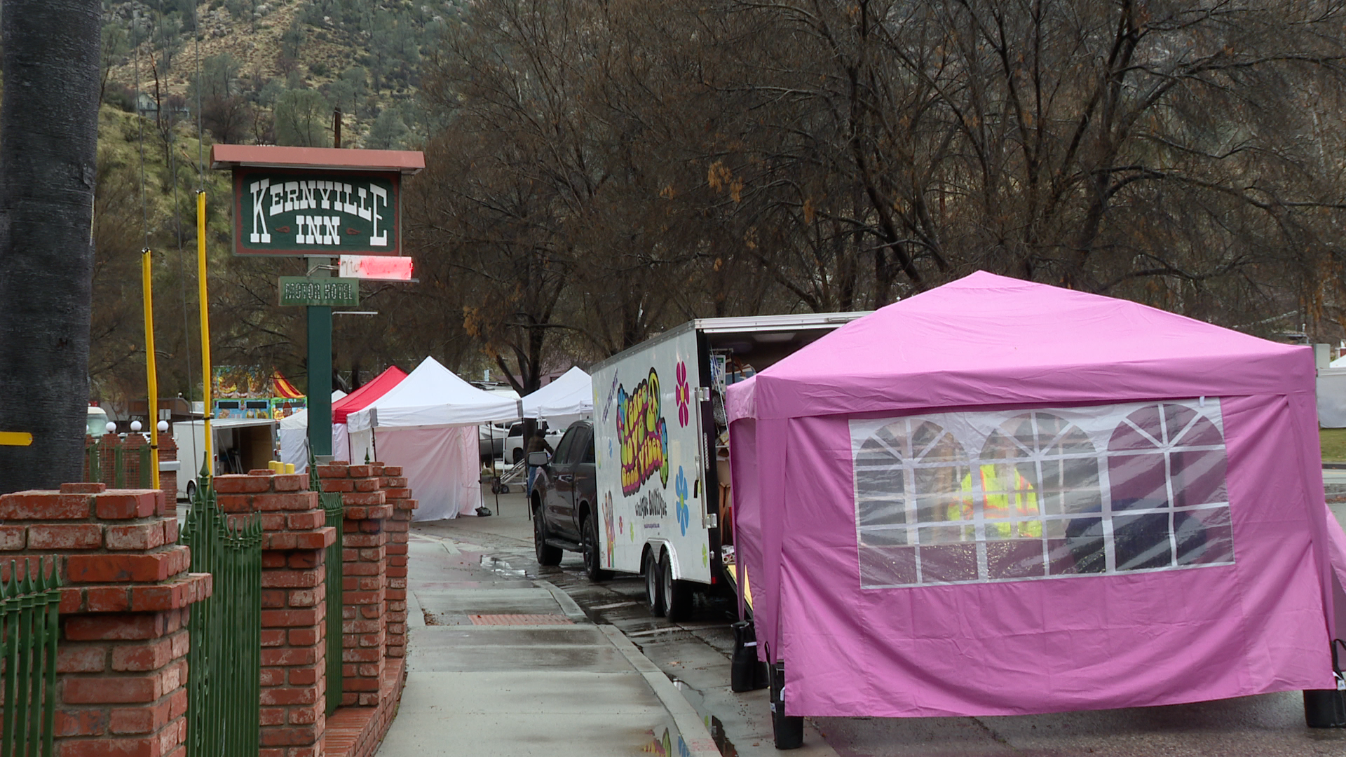 Whiskey Flat Days set up