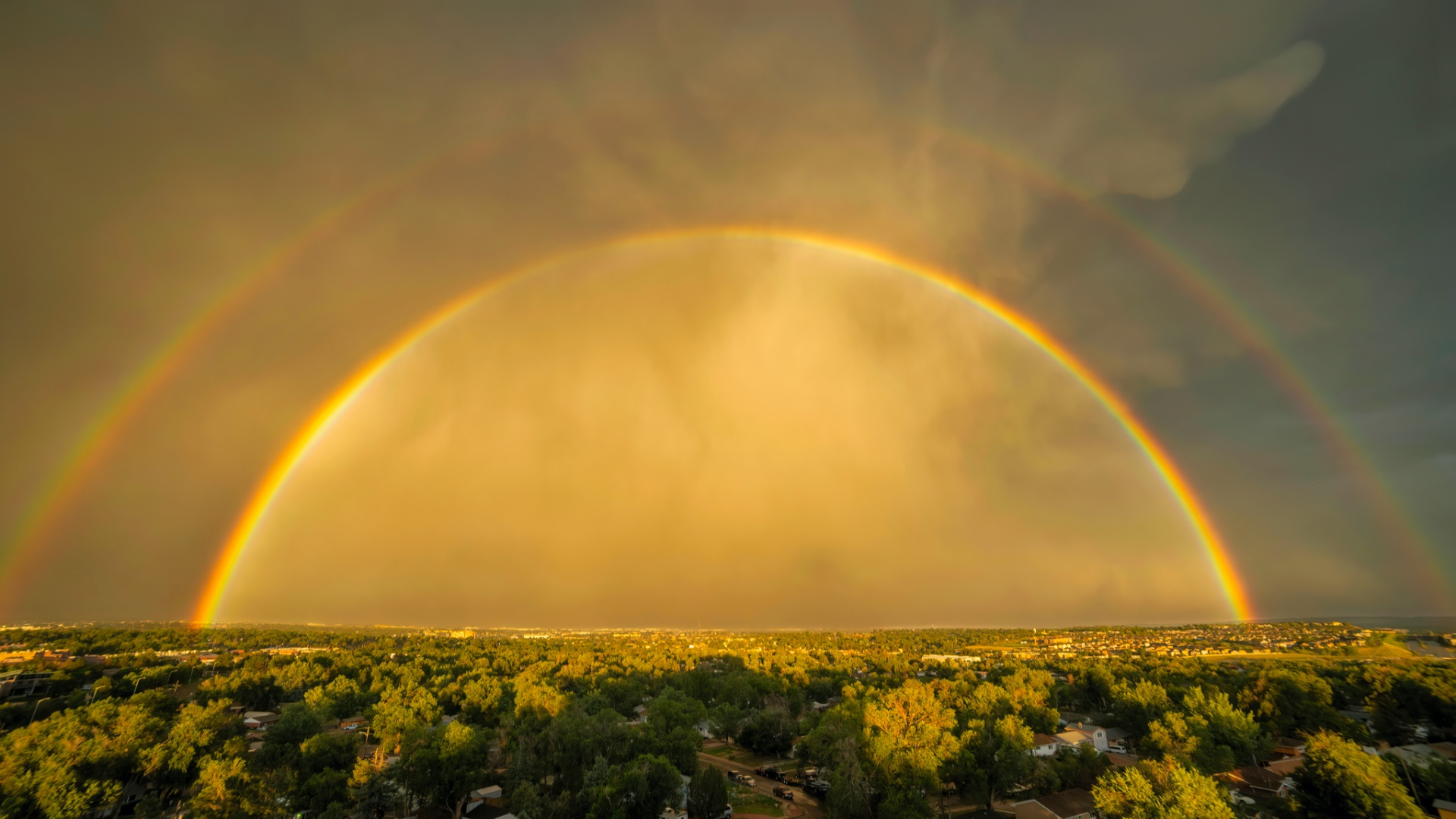 Double Rainbow in Colorado Springs