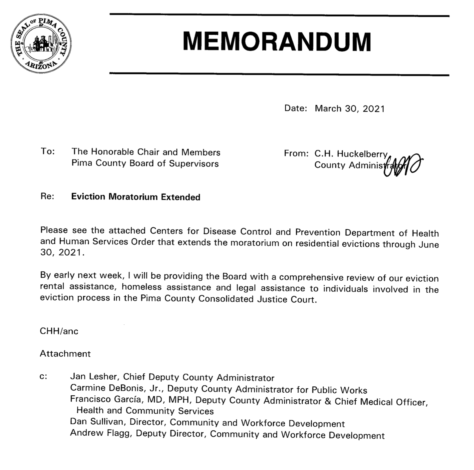Eviction Moratorium Extended