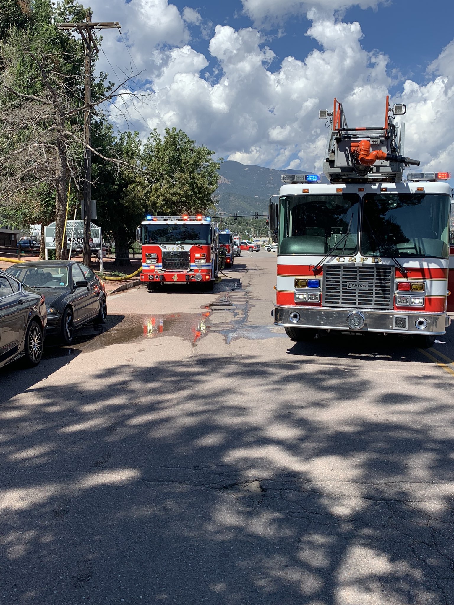 Structure fire at 233 E Arvada