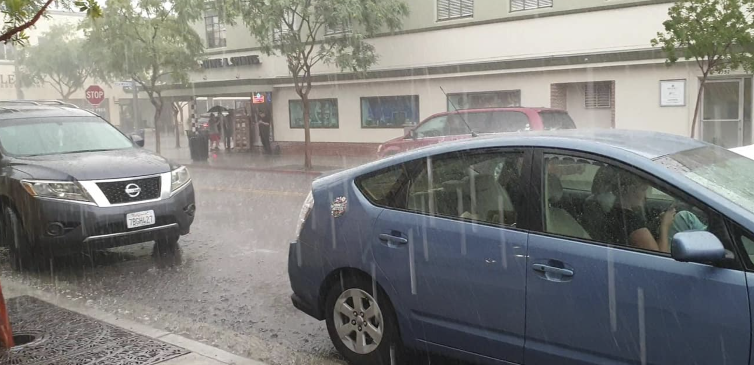San Diego rain