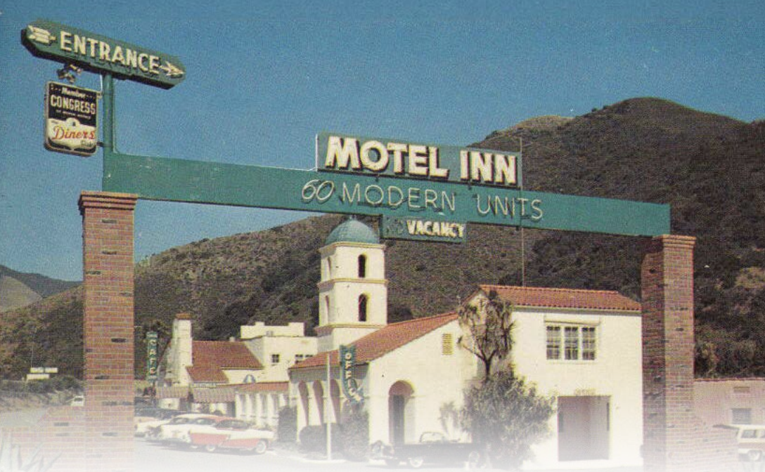 Historical image of the former "Motel Inn" provided by realty company Hayes Commercial Group which is listing the property at 2223 Monterey Street in San Luis Obispo