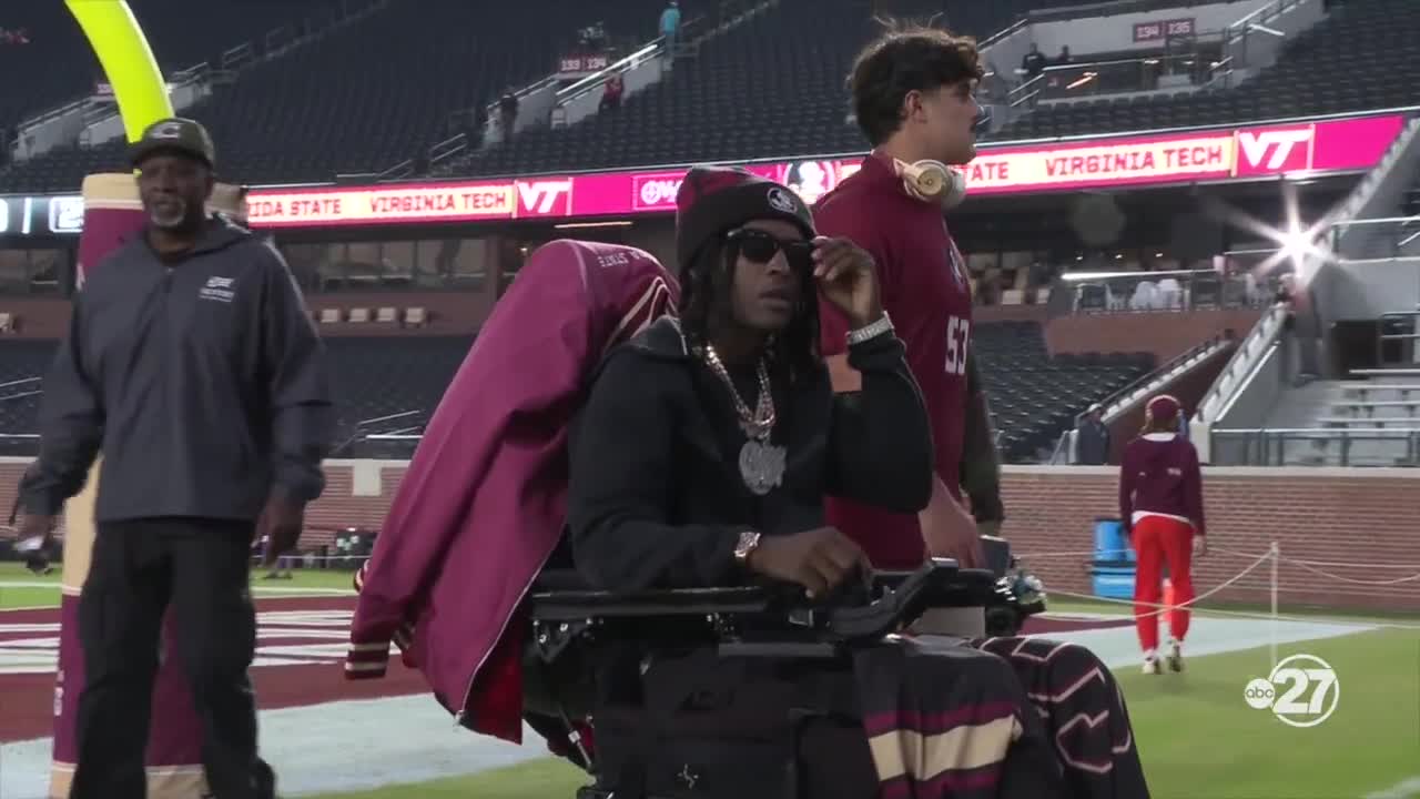Ethan Pritchard returns to Doak for FSU’s final home game after miraculous recovery