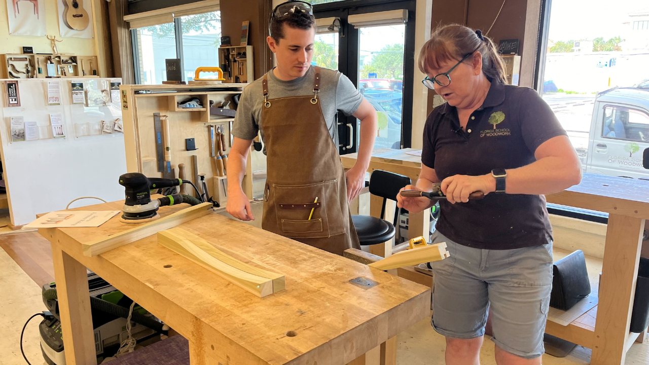 Tampa woodworking school teaches residents how to make their own furniture