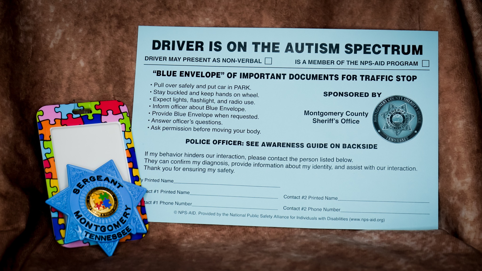 Montgomery Co. launches Blue Envelope Program