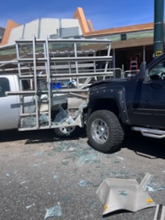 Picture of crash involving Moynahan's stolen truck