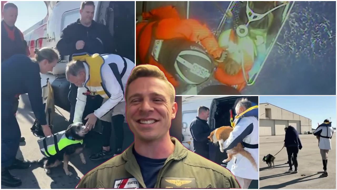 Coast Guard saves 'really well prepared' couple with cat and dog 65 miles off Cape Hatteras