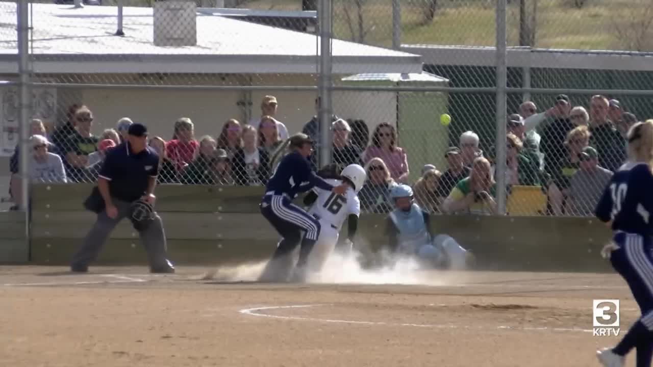 Rustlers top Bison in softball (video)