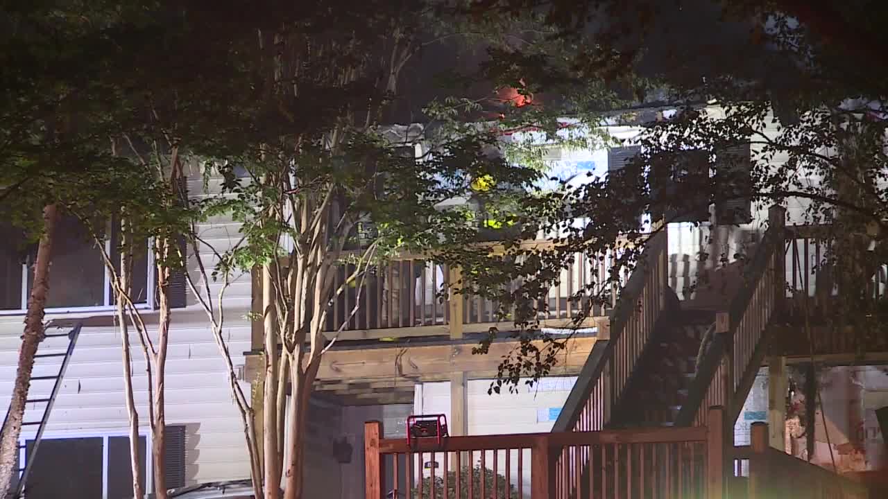 Two-alarm fire at the Birchwood at Boulders Apartments in North Chesterfield early Aug. 13, 2022. 